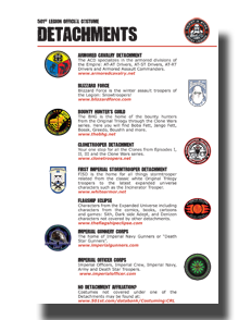 List of 501st Detachments (Units specializing in specific costumes)